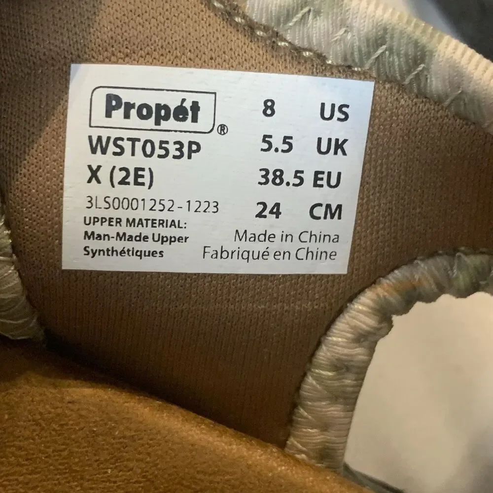 Propet Travelactiv Aspire Footbed Womens Brown Casual Sandals WST053P Size 8